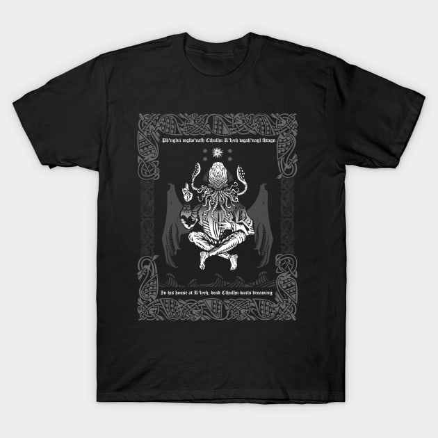 Celtic Cthulhu T-Shirt by TeeNinja